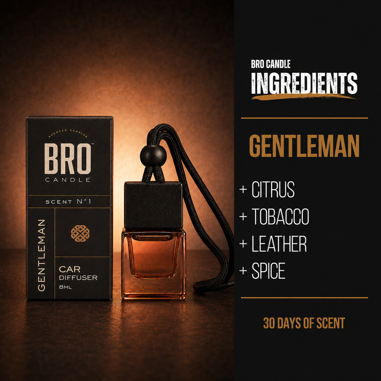 Gentleman car diffuser ingredients