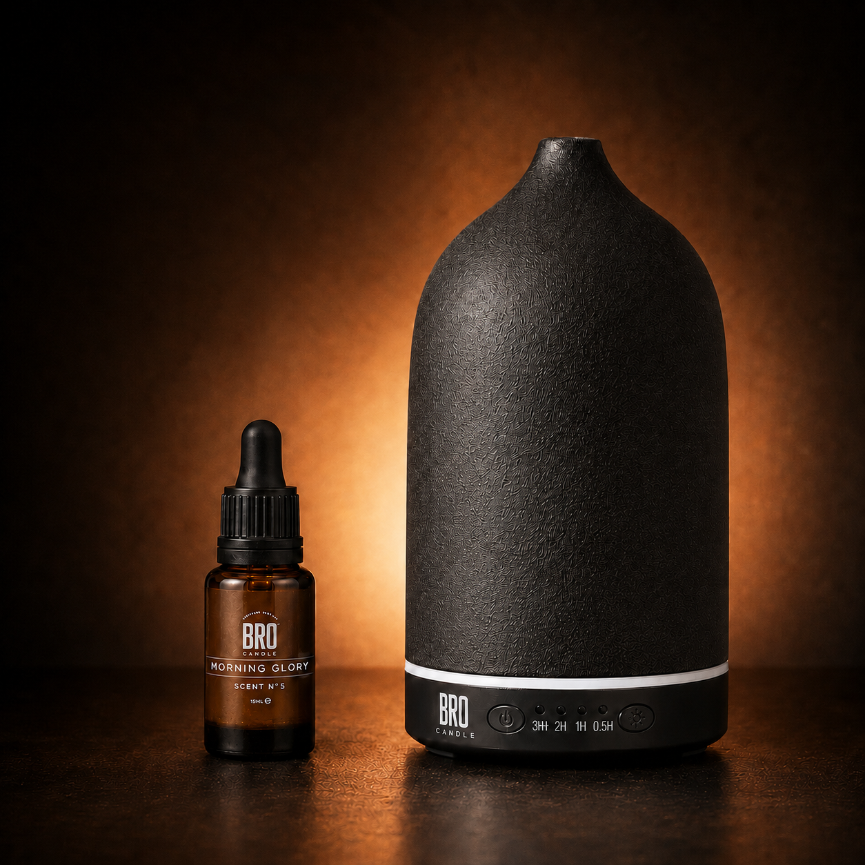 Morning Glory diffuser oil with the electric diffuser